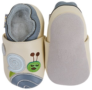 Chaussons bébé en cuir souple 0 à 18 mois - Le petit Souk