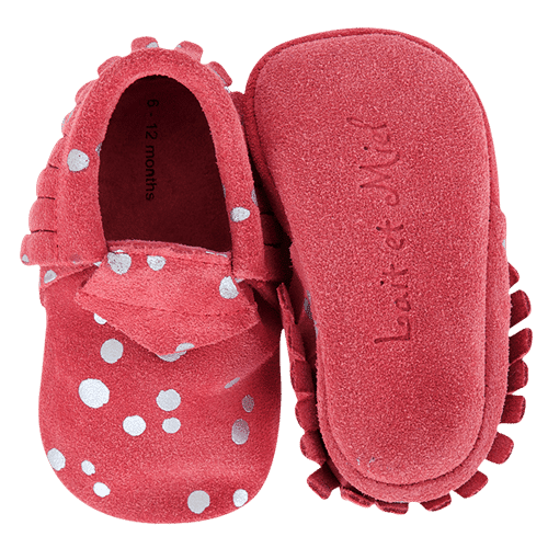 Chaussons bébé cuir souple Requin Taquin