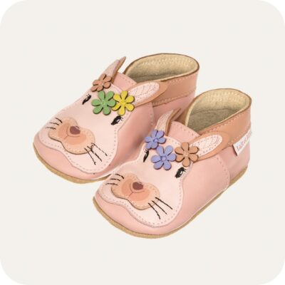 Chaussons en cuir extra souple Lapine