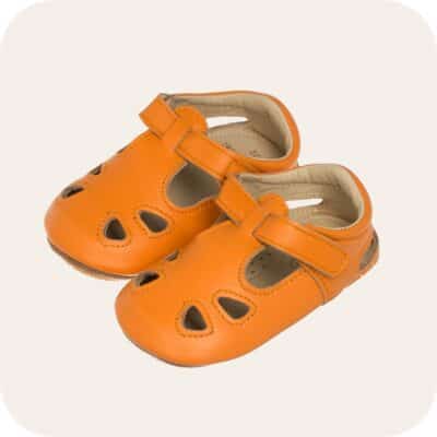Chaussures bébé cuir souple Archie Camel