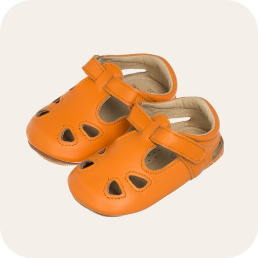 Chaussures bébé cuir souple Archie Camel
