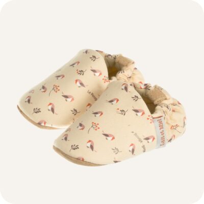 Chaussons bébé coton Rouge-Gorge