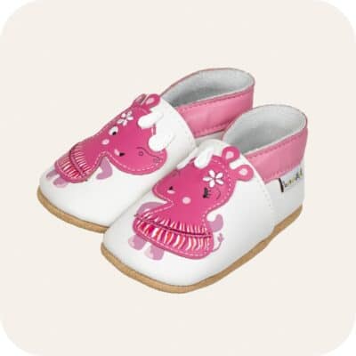 Chaussons bébé cuir souple Rhino danseuses