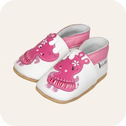 Chaussons bébé cuir souple Rhino danseuses