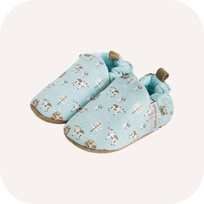 Chaussons bébé coton Vache